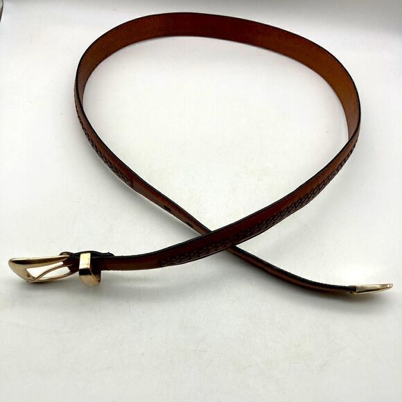 Greg Norman Men’s Brown Genuine Leather Braidered Belt Size 40/100 47,5”/46” - Picture 4 of 8